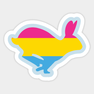 Pride Animals- Pansexual Rabbit Sticker